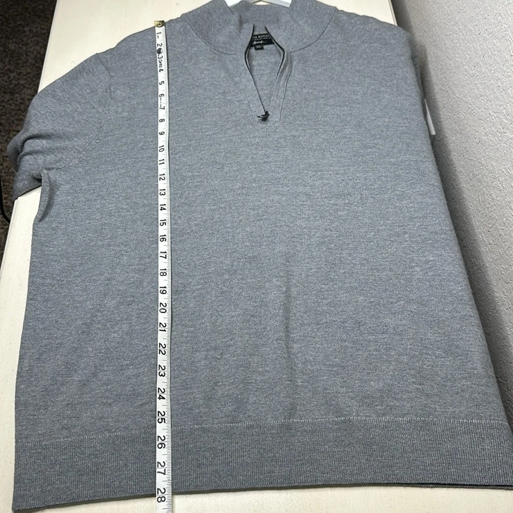 Banana Republic 100% Italian Merino‎ Wool by Baruffa Quarter Zip Sweater Size XL